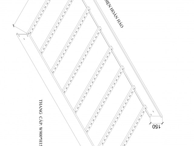 Thang cáp W900 H150